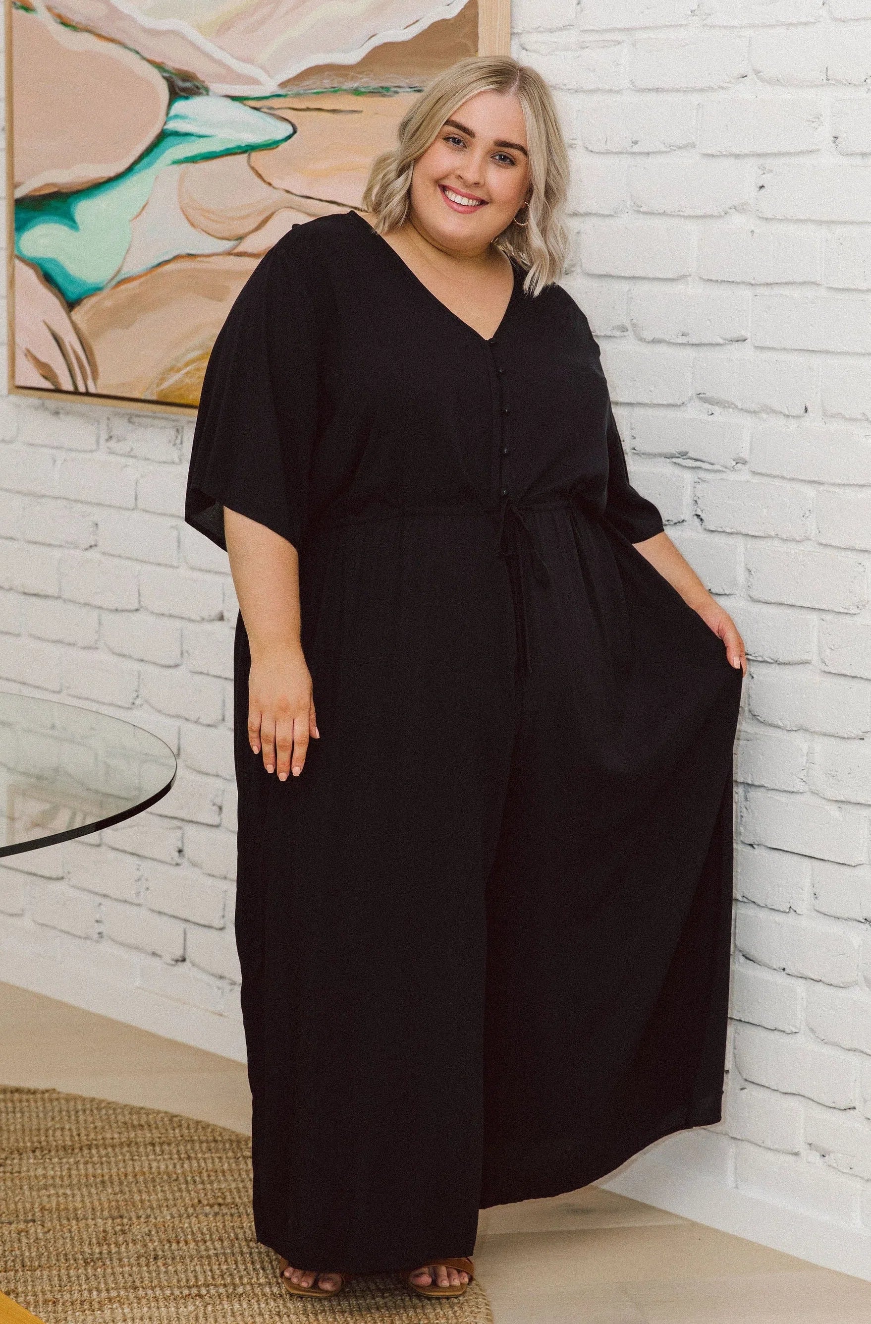 Black Plus Size Jumpsuit - Elevate Style with Morgan Jumpsuit