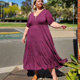 Harlow Dress - Berry