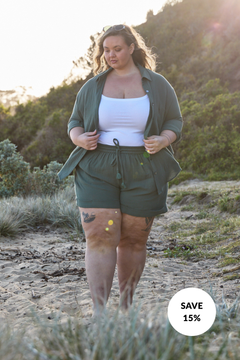 Reese Shirt & Romy Shorts Set - Forest