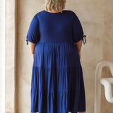 Harlow Dress - Navy