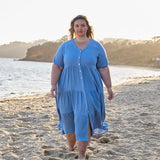 Melissa Dress - Dusty Blue