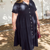 Melissa Dress - Washed Black