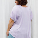 Womens Plus Size Top Australia, Remi Top in purple Lilac, Back