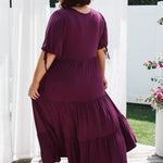 Berry Plus Size Dress - Peach The Label Womens Curvy Fashion
