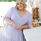 Stylish Lilac Plus Size Dress - Harlow Dress for Women