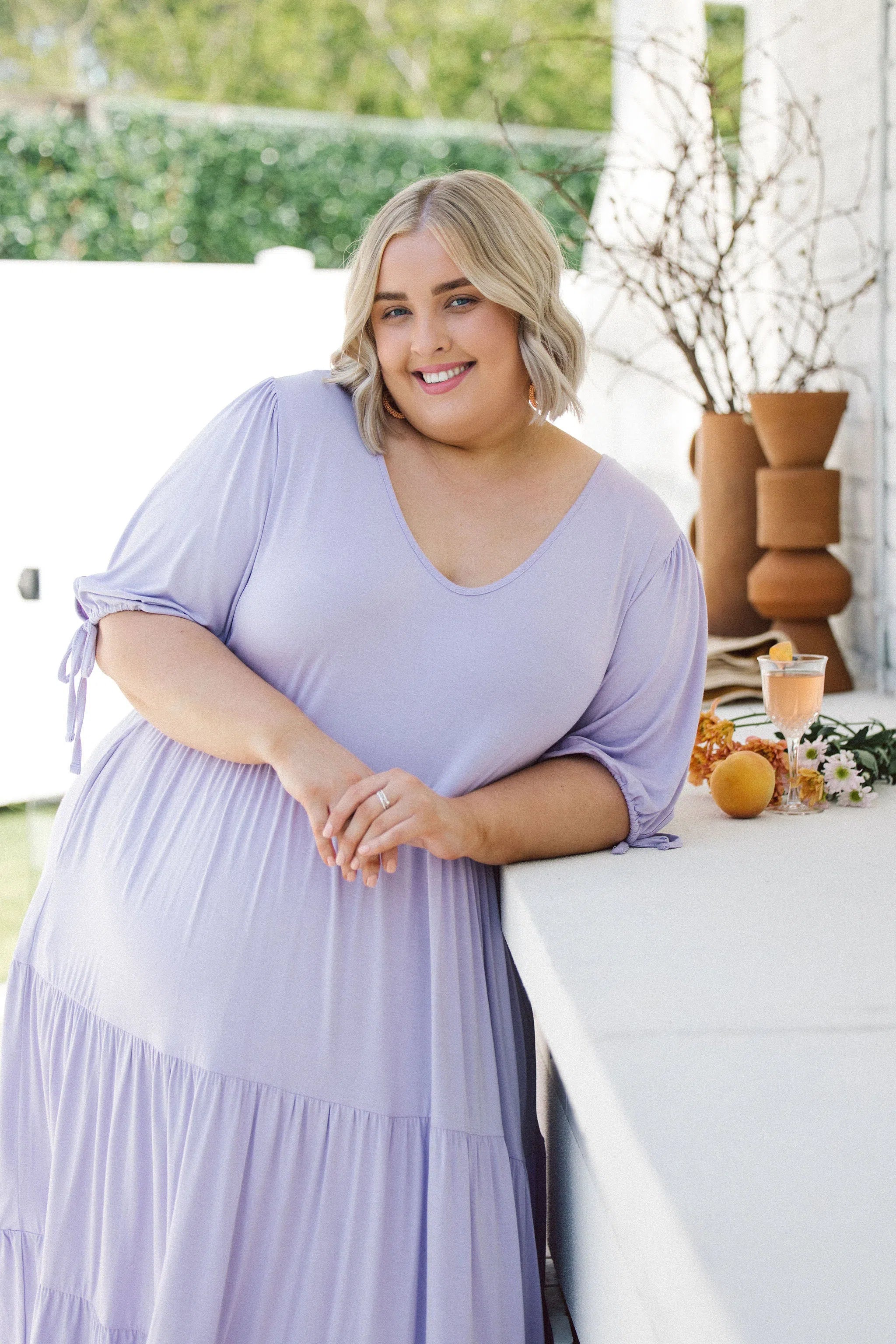 Stylish Lilac Plus Size Dress - Harlow Dress for Women