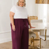 Stylish Berry Plus Size Pants - Darcy Pants for Women