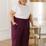 Berry Plus Size Pants - Peach The Label Womens Curvy Fashion