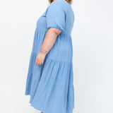 Melissa Dress - Dusty Blue