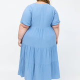 Melissa Dress - Dusty Blue