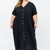 Melissa Dress - Washed Black