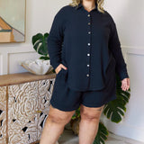 Reese Shirt & Romy Shorts Set - Washed Black