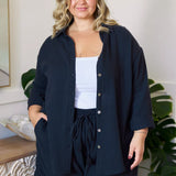 Reese Shirt & Romy Shorts Set - Washed Black