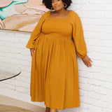 Designer Plus Size Dress - Lexi Dress in Honey