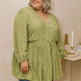 Plus Size fashion,  women modeling a Plus Size Floral Print Top - Discover Vibrant Style with Isla Top in Wildflower
