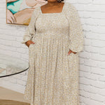 Plus Size Rayon Dress - Discover Dreamy Style with Lexi Dress in White Ditsy