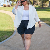 Reese Shirt - Off White & Romy Shorts - Washed Black