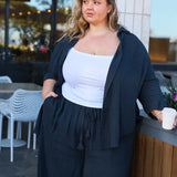 Reese Shirt & Lola Pants Set - Washed Black