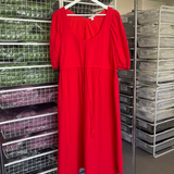 'Samples, Seconds & Archives':  Mila Dress - Bright Red 16/18