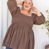 Lexi Top - Coffee