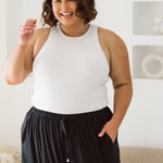 Elegant Women's Black Plus Size Pants - Darcy Pants from Peach The Label