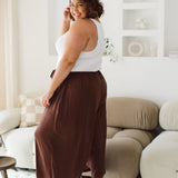Chocolate Plus Size Pants - Peach The Label Womens Curvy Fashion