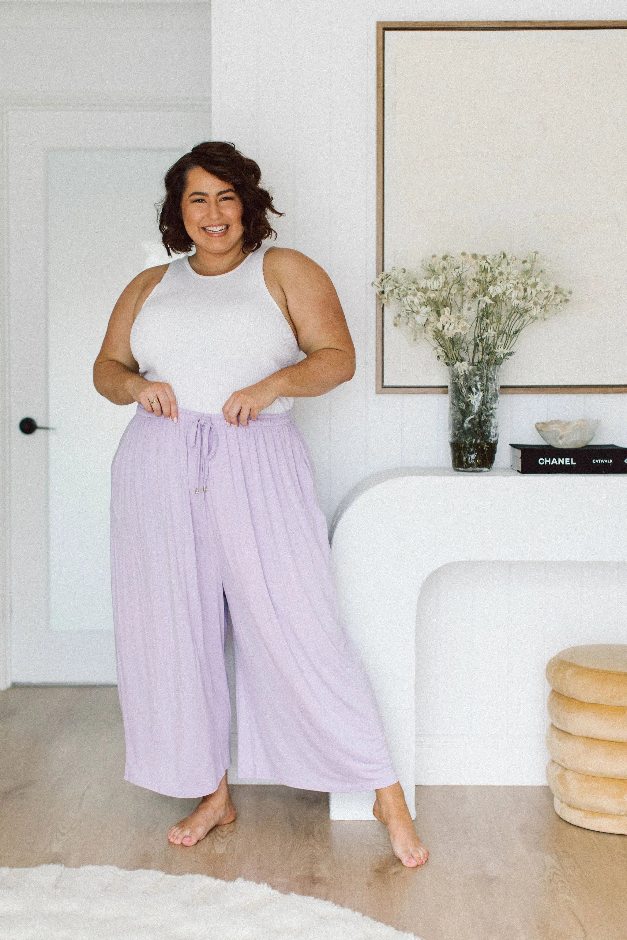 Stylish Lilac Plus Size Pants - Darcy Pants for Women
