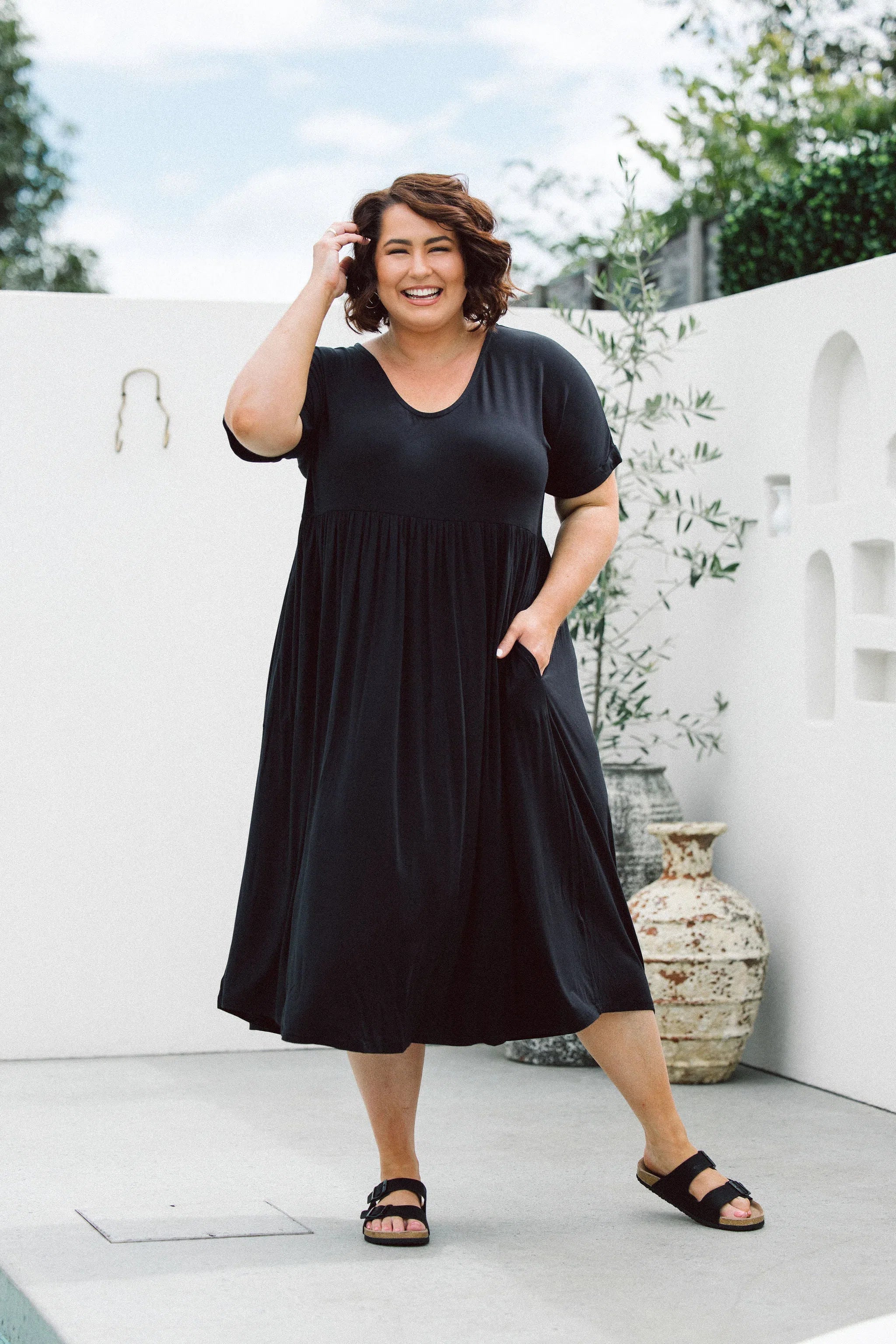 Buy Women's Plus Size Dress Online in Black. Afterpay Available at checkout Peach The Label Buy Women's Plus Size Dress Online in Black. Afterpay Available at checkout Peach The Label
