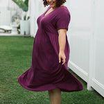 Berry Plus Size Dress - Peach The Label Womens Curvy Fashion