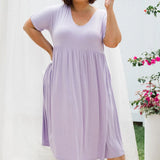 Buy Women's Plus Size Dress Online in Lilac.  Afterpay Available at checkout