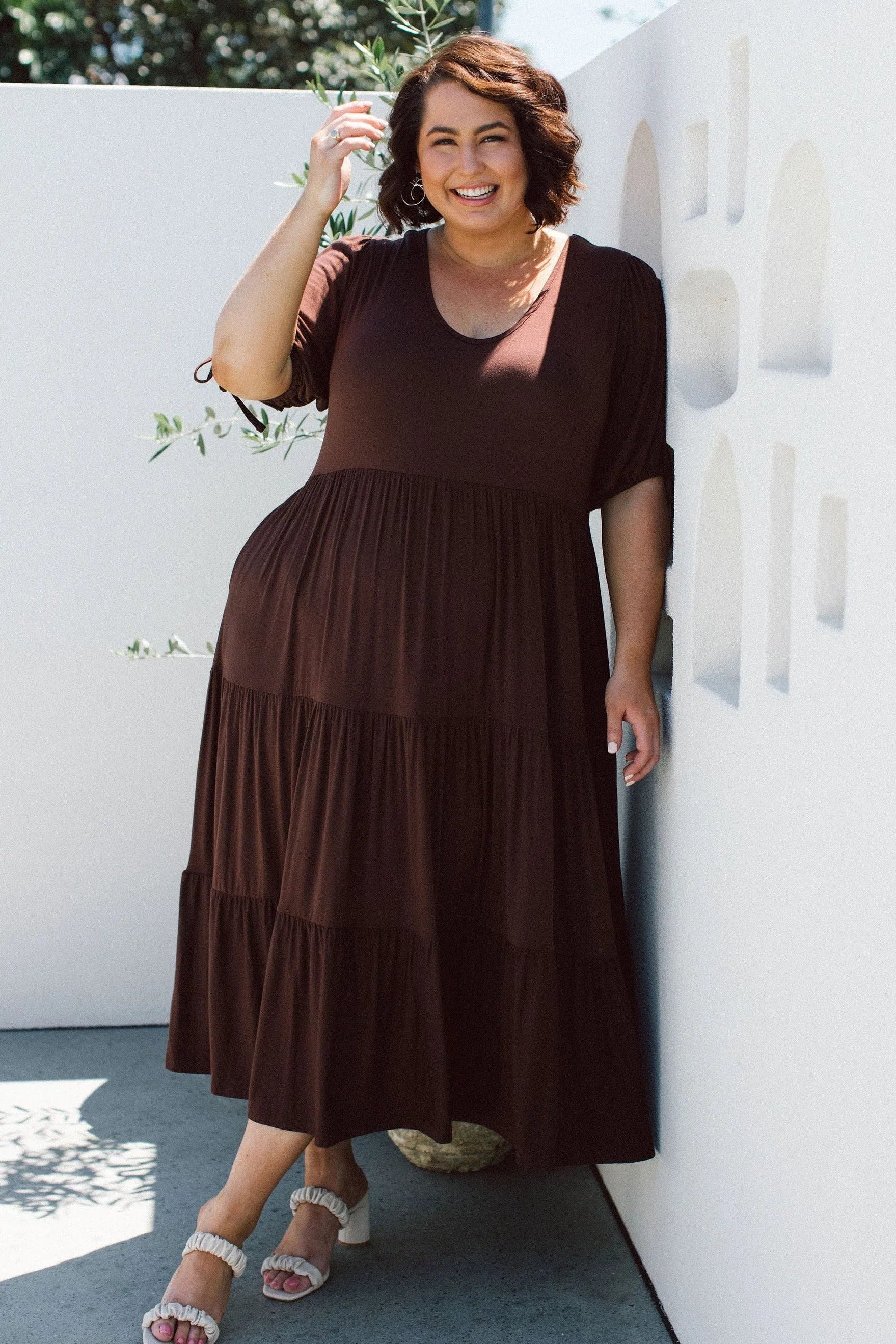 Plus Size Brown Dress - Embrace Elegance & Comfort in Harlow Dress Plus Size Brown Dress - Embrace Elegance & Comfort in Harlow Dress