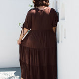 Chic Chocolate Colored Plus Size Dress - Harlow Dress for Women
