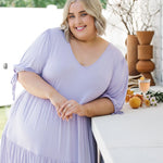 Stylish Lilac Plus Size Dress - Harlow Dress for Women