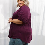 Sydney Plus Size Tops, Remi Top in Berry