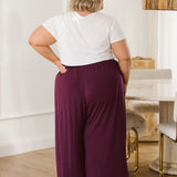 Elegant Women's Berry Plus Size Pants - Darcy Pants from Peach The Label