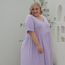 Buy Women's Plus Size Dress Online in Lilac. Afterpay Available at ...